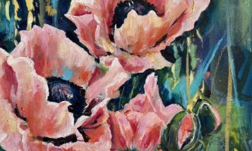 Blumen- von der Skizze zur Malerei