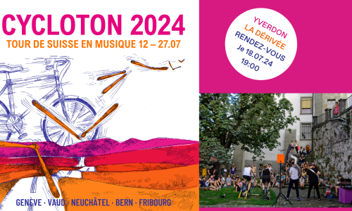 Cycloton 2024 - Tour de Suisse en Musique @ La Dérivée