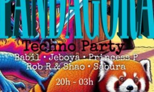 Techno Party  PANDAGORA: ROB R & SHAO - PRINCESS P - JEBOYA - SABURA - BABIL