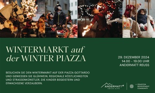 Wintermarkt Andermatt Reuss - 29. Dezember 2024