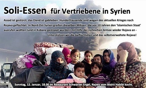 Soli-Essen für Vertriebene in Syrien