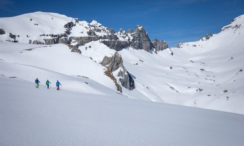 Welterbe Sardona Schneeschuh-Erlebnis