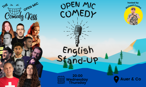 Comedy Kiss - Wednesday Outdoor Open Mic Comedy