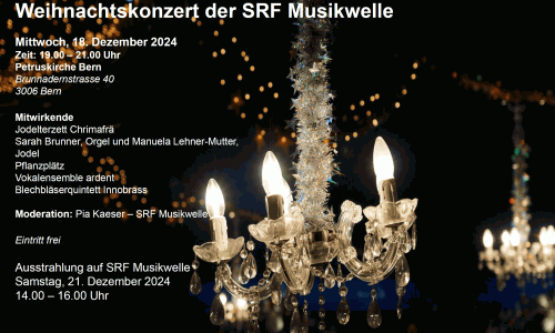 Vokalensemble ardent - Weihnachtskonzert der SRF Musikwelle